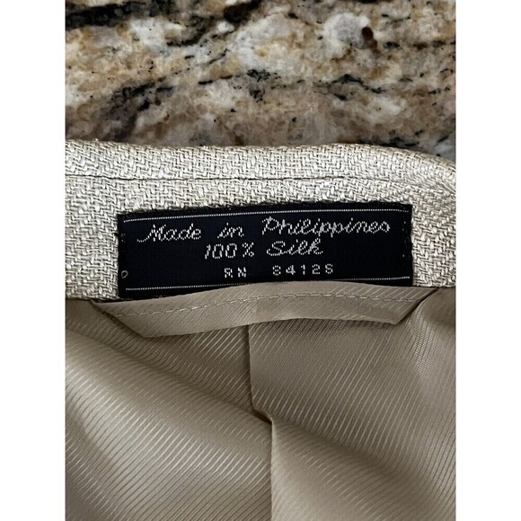 Haspel Men’s Yellow Silk Sportcoat Blazer Jacket 42S | Two Button Classic Preppy - Picture 10 of 11